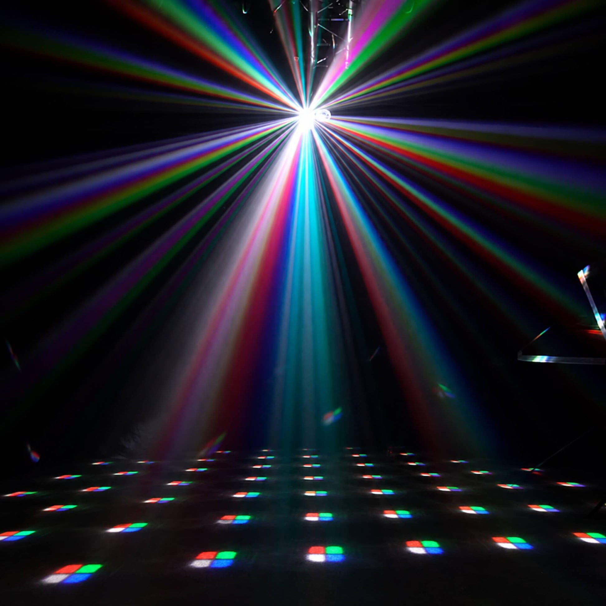 X34 RGB wash lighting an indoor party room