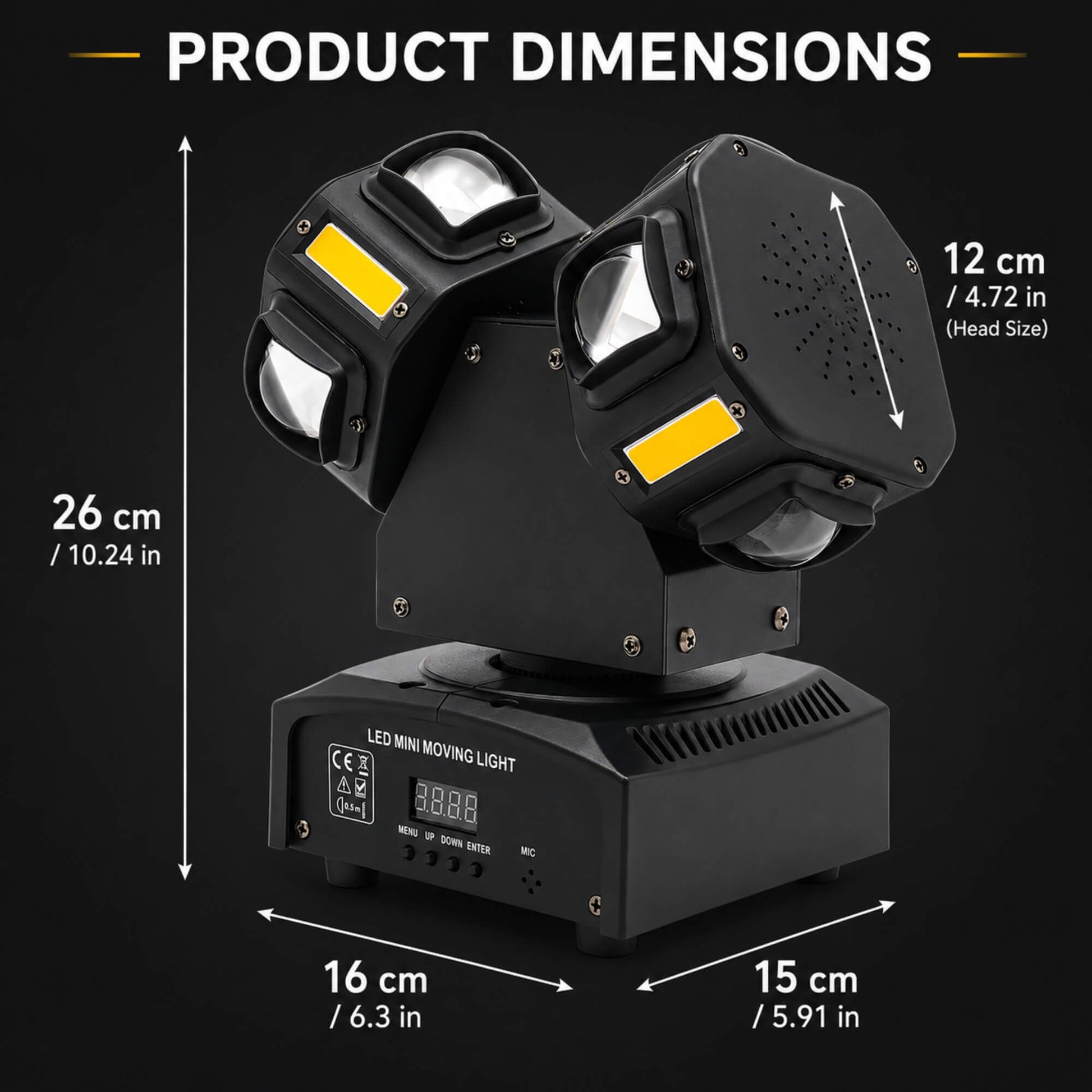 X35 compact DJ light with IR remote control