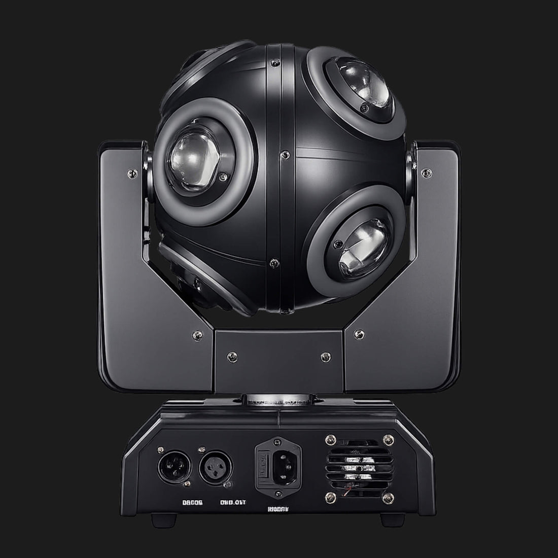 X37 RGBW moving head stage light front view