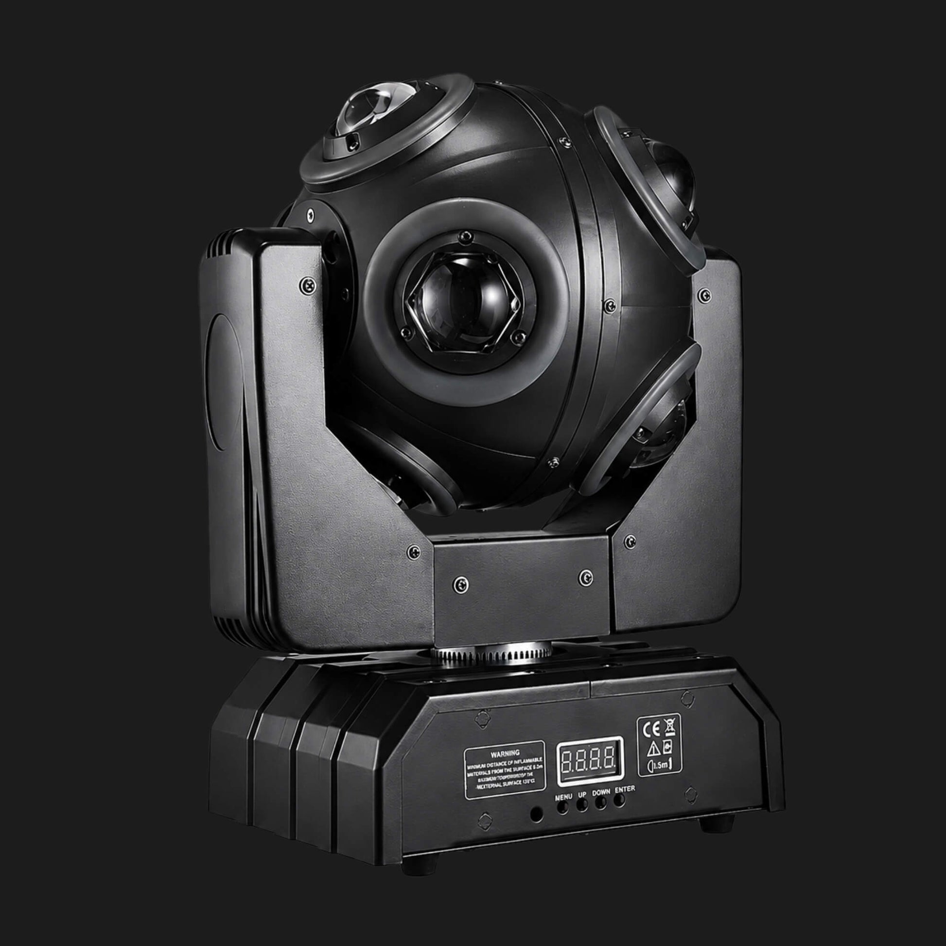 X37 DMX moving head light rear control panel