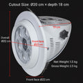X7 disco lights fan-shaped beam effect on stage