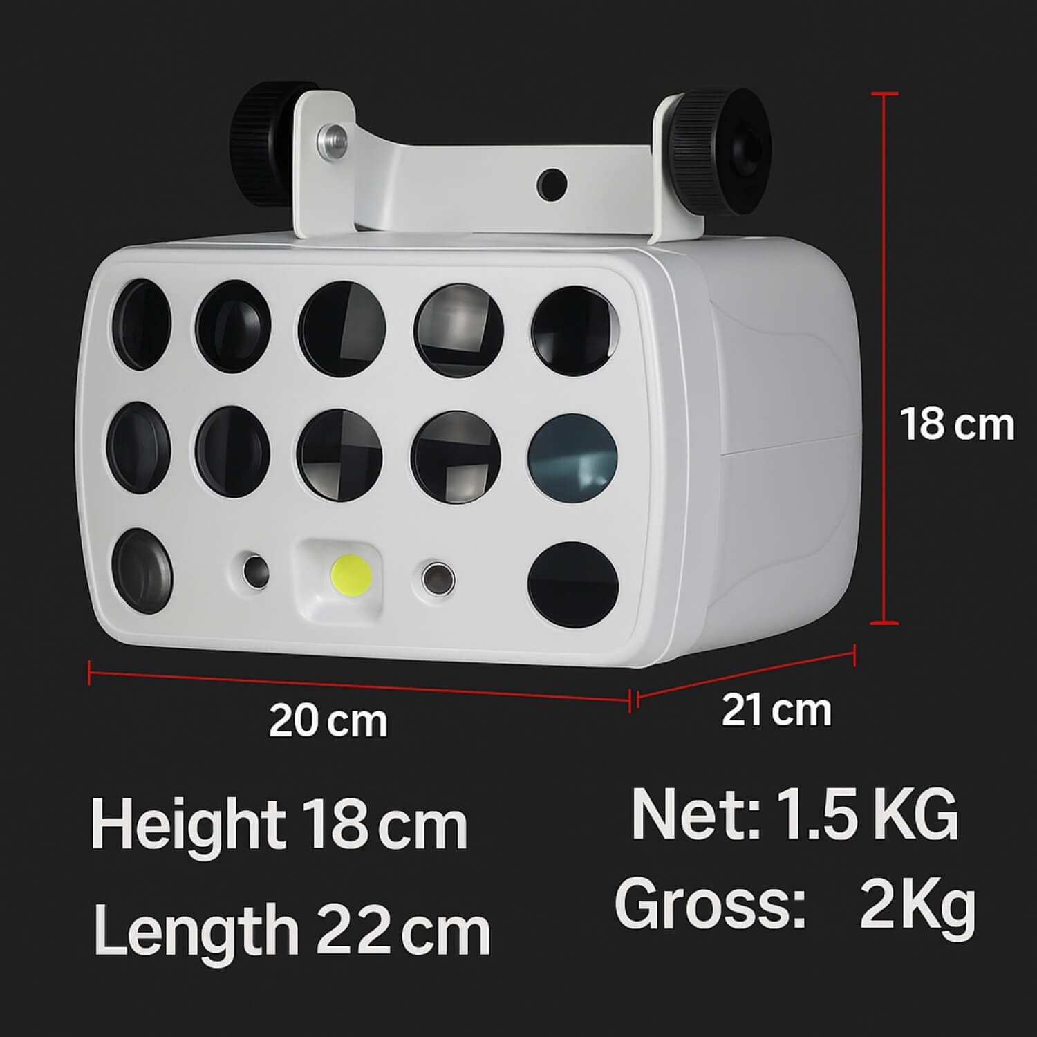 X9 20W white LED strobe burst